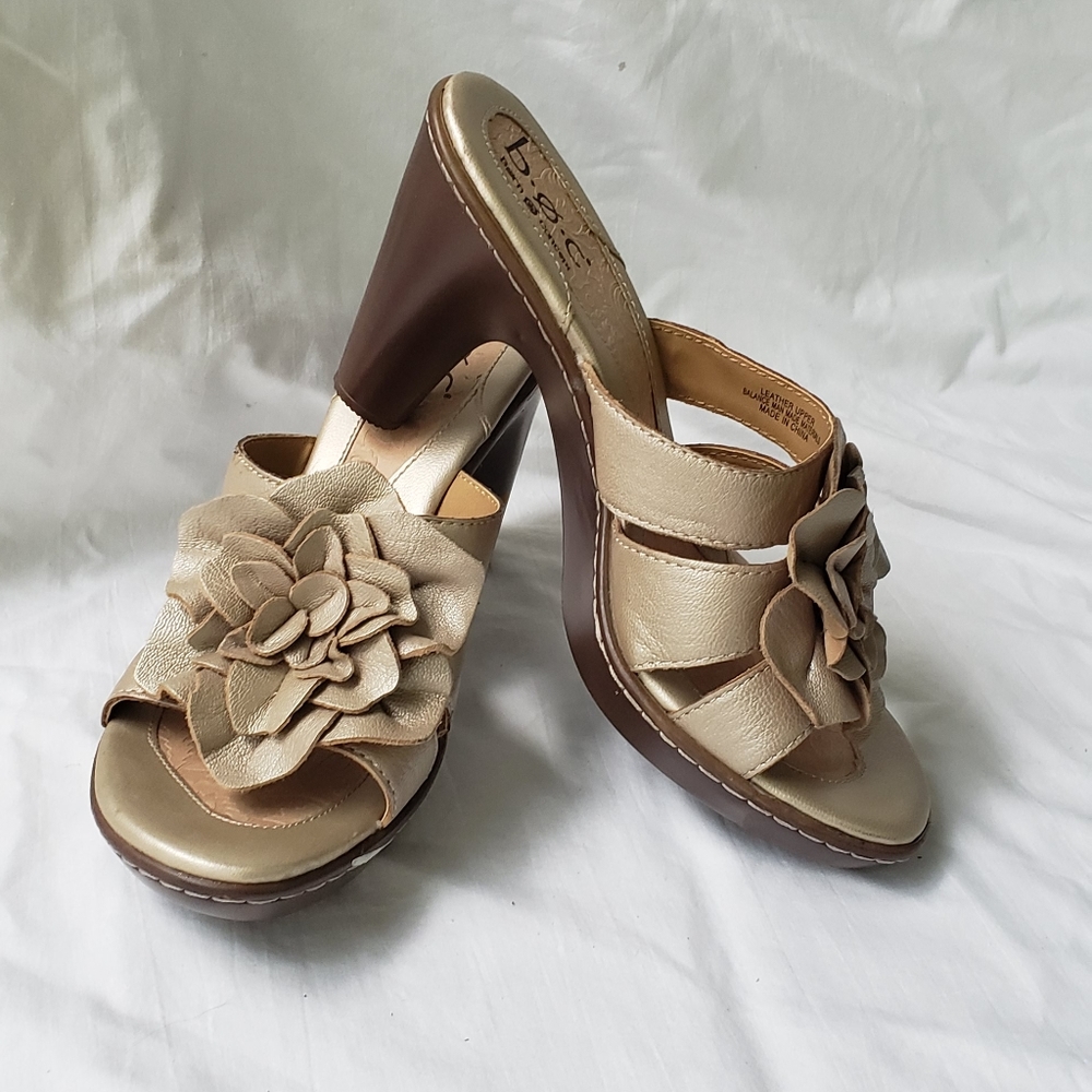Boc Sandals Gold with Heel